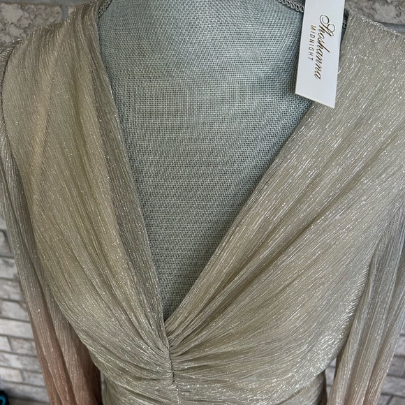 Shoshanna Womens Alina Ombre Chiffon Long Sleeve Dress - Picture 4 of 4